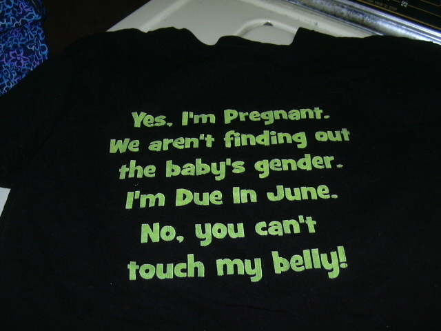 Pregnancy shirt