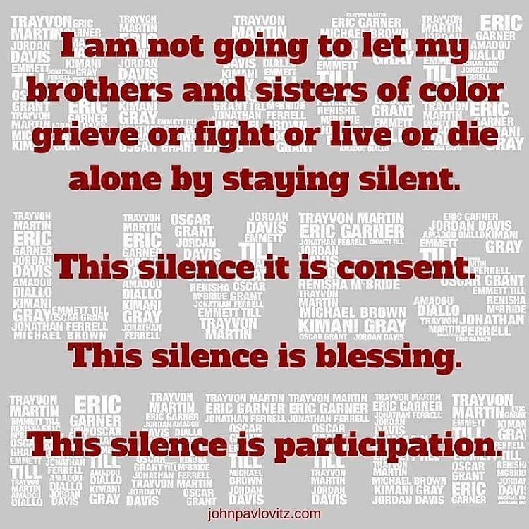 Black lives matter.