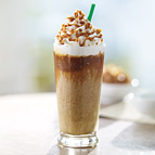 Caramel Ribbon Crunch frappucino