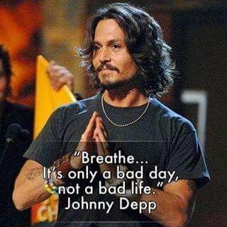 Wise words from Johnny Depp.