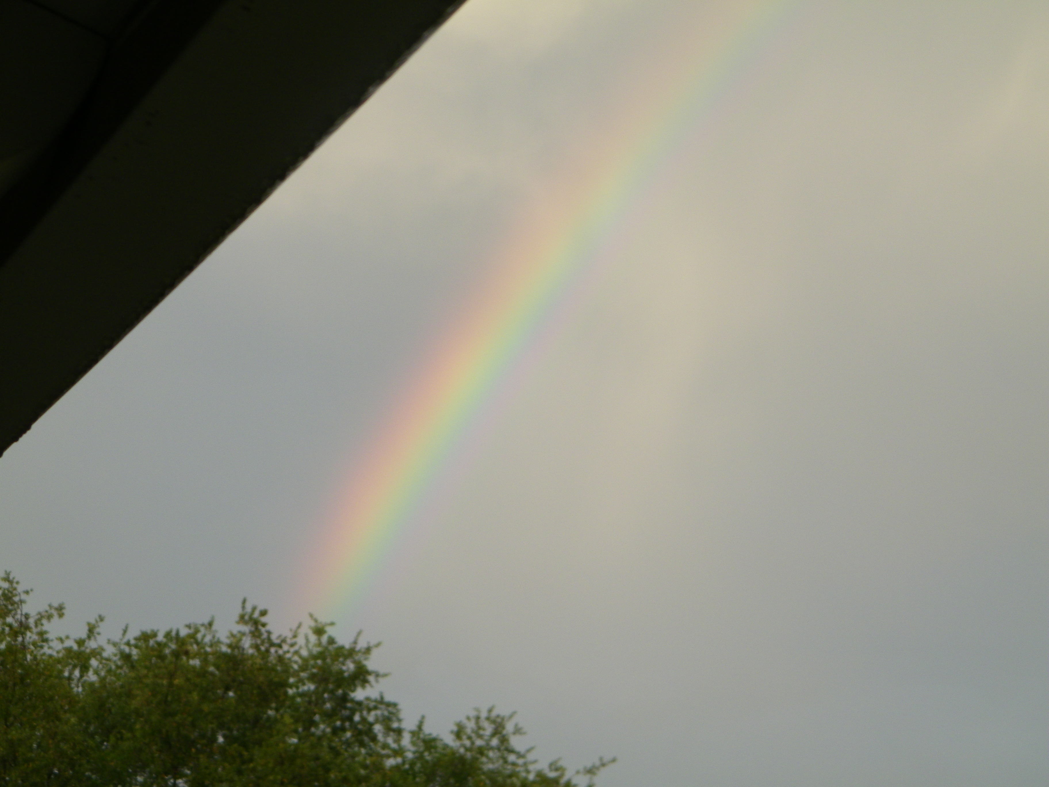 The rainbow that welcomed me home.