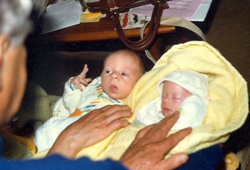 Sean and I as babies.