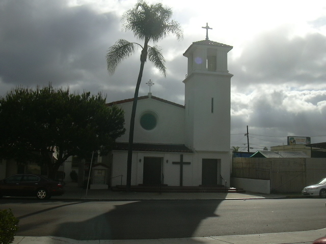 The church building.