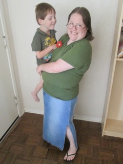 Another attempt that captures my muffin top and shoes.