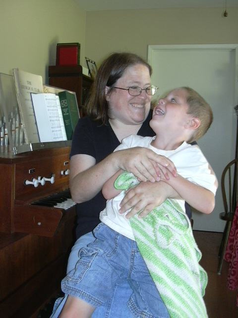 Tickle fight.