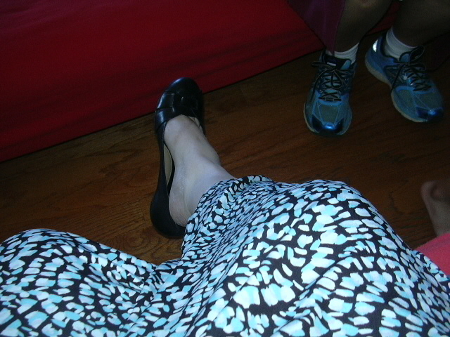 Details of my skirt and shoes.